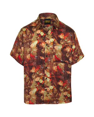 Silk Shirt – Red Bloom