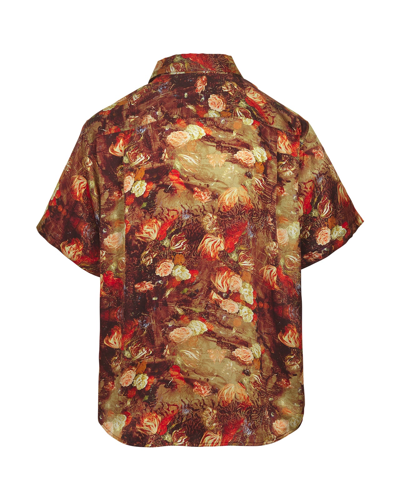 Silk Shirt – Red Bloom